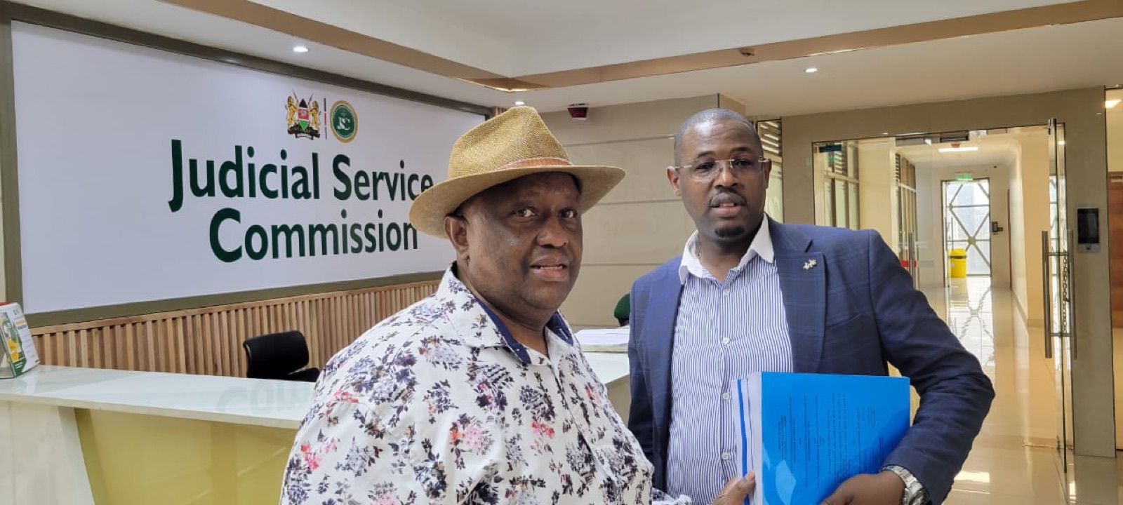 At the Judicial Service Commission offices