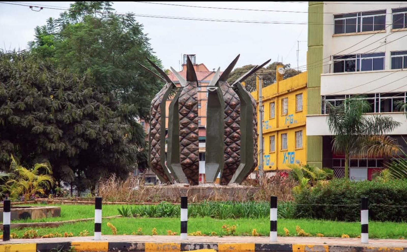 The pineapple monument in Thika town